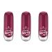 Essence Gel Nail Color Gellack nail polish No. 20 Please Berry Me violet express results long -lasting color -intensive gelig glossy without acetone vegan 3 Pack (3 x 8ml)