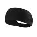 Hanna Roberts Headband with Buttons for Face Masks and Covers  Stretchy and Elastic (Black) Black 1 Count (Pack of 1)