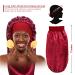 Extra Large Satin Sleep Cap Set for Long Hair & Dreadlocks - 4 Pieces - Buy Online on GoSupps.com