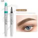 New Magic Eyebrow Pencil 3D Waterproof Microblading Eyebrow Pencil Contouring Pen Eyebrow Pencil with 4 Fork Tip Effortlessly Creates Lasting MakeUp Professional Natural Looking Eyebrows (1PC-D) - Buy Online on GoSupps.com