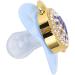 Ultra-Light Blue Baby Nipple for Newborns (6-18 Months) - Soft PP Silicone Round Edge Design - Buy Online on GoSupps.com