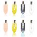 Xfantong 8 Pieces No Bend Hair Clips Makeup No Crease Hair Clips Pin Curl Clips for Hairstyle Bangs Waves Styling or Makeup Application (Black)