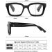 Hubeye 2 Pairs Retro Oversized Large Frame Reading Glasses +2.5 Dioptres - Black Square Fashion, Blue Light Blocking Computer Reader for Women & Men - Buy Online on GoSupps.com