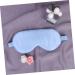 Beaupretty Silk Eye Mask & Blindfold for Sleep - Soft Comfortable Sleep Aid - Blue | International Shipping - Buy Online on GoSupps.com