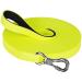X XBen waterproof tow lines for dogs 3m 5m 10m 15m 20m 30m rubberized drag line with lockable carabine dog leash running line for small medium -sized dogs robust training lines neon yellow 10m neon yellow