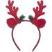 Bowfinity Christmas Inspired Reindeer Antlers Alice Headband Handmade beautiful Xmas Hair Accessory Red Antlers - Buy Online on GoSupps.com