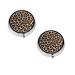Leopard Patterned Wallpaper Printed Mini Round Pill Box Pill Box 3 Compartment Medicine Pill Case Pill Organizer Travel Pillbox Portable Pill Box for Pocket Home Office Use