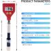 Skin PH Meter Digital PH Tester Changeable Data Hold with Glass Electrode Used for Water Food Cheese Milk Soil - Buy Online on GoSupps.com