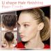 U-shaped Hair Finishing Fixer Comb Pins Durable Material All-weather Retention Perfect Design Different Hairstyles for Women (black.) - Buy Online on GoSupps.com