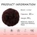 JJstar Messy Hair Bun Scrunchies - Chestnut Brown Chignon for Women and Girls - Buy Online on GoSupps.com