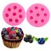 MAGICLULU Decor 4 Pcs Cakesicles Mold Non-Stick Mold Silicone Mold Cake Decorations Pink Mold Cake Decorating Tool Fondant Mold DIY Mold Cake Toppers Cake Mold Blueberry Fondant Cake medium
