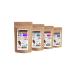 Coffret Caf Grains Bio 100% Arabica 4 paquets de 250 g avec zip (1 kg) Origines Colombie Altura Honduras M lange Espresso Torr faction Artisanale en France