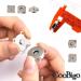 Magnetic Snaps Buttons Plum Magnetic Snap Closures for Purses Bags Clothes Handbags Scrapbooking Magnetic Purse Closure Fasteners Sewing on Magnetic Snaps for DIY Craft (15mm) (Silver) - Buy Online on GoSupps.com