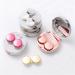 Portable Contact Lens Container with Mirror - Nfegsiya Rose Red Eyewear Kit for Travel | Round Housing & Glass Box - Buy Online on GoSupps.com