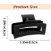 2 Pack Matte Square Claw Clips 3.5 Inch Medium Hair Clamps - Non-slip & Fashionable Hair Accessories for Women and Girls - Buy Online on GoSupps.com