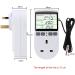 Furado Digital Temperature Controller LCD Screen Heating Cooling Temperature Switch Thermostat Outlet Socket with 1.7m Sensor 230V Digital Thermostat for Greenhouse Farm Terrarium Reptile - Buy Online on GoSupps.com