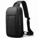 BANGE Sling Bag Waterproof Men's Chest Bag Shoulder bags Crossbody Sling Backpack for Men 7566black