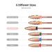 MelodySusie Carbide Tungsten Nail Drill Bit 3/32'' Extra Coarse Long Flame - Rose Gold Series for Manicure Pedicure Gel Polishing - Buy Online on GoSupps.com