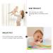Organic Silicone Baby Teething Toy Bracelet Set - Healifty Beaded Rings & Wooden Shapes x2 - Beige 8x8cm - Buy Online on GoSupps.com
