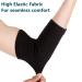 JUSDIQIR Elbow Compression Sleeves - Tennis & Golfer's Elbow Brace for Men & Women - Black Arm Support Sleeves for Sports Pain Relief - Buy Online on GoSupps.com