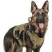Rabbitgoo no pull dog harness medium large dogs tactical breast dishes with a moll handle metal buckle breathable military safety dishes adjustable padded dog vest XL brown xl (1 Pack) brown