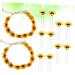 6 Sets of Headpiece Wedding Headpiece for the Bride Bridal Tiara Hair Accessories for Flower Wreath Hair Accessories Hair Clip Hair Scrunchie Sunflower Headpiece Pen - Buy Online on GoSupps.com