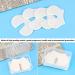 UPIQNG 4 Pcs Shot Pain Reducer Reusable Pain Relief Sheet Hurt Blocker Plastic Immunization Shooting Assist Shot Pain Blocks for Adults Kids White - Buy Online on GoSupps.com