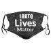 Face Mask Breathable LGBTQ Lives Matter Safety Masks for Adults and Teens Thanksgiving Gift