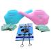 HealthGoodsIn - Set of 2 Traveler s Plastic Neti Pot for Nasal Cleansing with 5 Sachets Salt + 2 Brushes | Compact and Travel-Friendly Design | Natural Treatment for Sinus Infection and Congestion