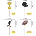 Dalaber 24 Pcs Football Cupcake Toppers Rugby Theme Birthday Party Cupcake Picks Decorations American Football Player Party Decors for Baby Shower Birthday Party Supplies - Buy Online on GoSupps.com