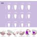 48 Pieces 2 Packs French Tip False Nails Short Press on Nails Black Wavy Lines Almond Fake Nail Set with Adhesive Tabs Full Cover Stick for Women Girls false nail-2set - Buy Online on GoSupps.com