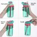Flintronic Sippy Cup 480ML Kids Drink Bottle - Leak-Proof, Shatter-Proof, BPA-Free - Green (Brush Included) - Buy Online on GoSupps.com