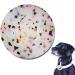 Linteker protective cover for Airtag dog collar shell for Apple Airtag GPS Finder pet collapse Airtag protection case for dogs and cats collar accessories transparent flower