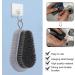 Riisoyu Nail Brush Set - 2 Durable ABS Hand Brushes & Glue Hooks for Clean Cuticles Fingernails and Bathroom Sink - Gray & Blue - Buy Online on GoSupps.com