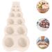 1pc Hemisphere Mold Bubble Decorations DIY Chocolate Mold Christmas Cake Mold Molde para Pastel Cake Baking Molds for Resin Chocolate Making Mold Maker Silica Gel Small Beads Round Light Grey 15.1x6.9cm - Buy Online on GoSupps.com