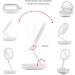 BEAUTIFIVE Lighted Makeup Mirror - Double Sided Magnifying Vanity Mirror with Lights for Travel - Adjustable Brightness, Angle, and Height - LED Compact Mirror 1X/7X - Buy Online on GoSupps.com
