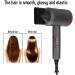 Professional Ionic Hair Dryer Low Noise Blow Dryer 1800W Fast Drying Negative Hairdryer Blowdryer with 2 Concentrator Nozzle 1 Diffuser Attachments for Home Salon Travel - Buy Online on GoSupps.com