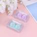 EXCEART 2-Piece Contact Lens Kit - Travel Case with Tweezers & Solution Bottle for Women & Girls - Blue & Purple - Buy Online on GoSupps.com