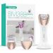 VOYOR Epilator for Women Cordless & Rechargeable Epilator Hair Removal with 30 Tweezers 3 in 1 Epilators with Electric Lady Shaver and Foot File Hair Removal Device for Arm Leg BM300 (Champagne Gold)