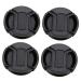 Milisten 4 Pcs Camera Lens Cover Lens Cover Replacement Mm Lens Cover SLR Camera Lenses Shots Camera Front Cap Lens Protective Covers Lens Protector Universal Lens Cap Dust Cover Black 6.7X6.7CM