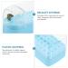 FRCOLOR 2 in 1 Nail Drill Bits Holder 30 Holes Nail Art Drill Bits Stand Display Storage Box Transparent Storage Holder Nail Drill Bits Cleaner Manicure Tools-Blue - Buy Online on GoSupps.com
