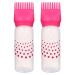 Minkissy root ridge applianter bottles 2 pieces plastic hair dye flaps hairdresser dry cleaning bottles for hair oils hair bleaching hair bleach