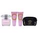 Versace Bright Crystal Women 3oz EDT Spray 3.4oz Shower Gel 3.4oz Body Lotion Bag 4 Pc Gift Set - Buy Online on GoSupps.com