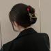 Red Rose Flower Hair Claw Clip - Non-Slip Large Metal Barrette for Thick Hair - Women's/Girls' Fashion Accessory - Buy Online on GoSupps.com