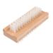 minkissy 1pc Nail Dust Brush Bristle Scrubber Tools Toenail Manicure Pedicure Supplies Nail Art Scrub Wooden Nail Brush Wood Bristle Nail Pedicure Brush Remove Brush Scraper Square