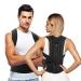 AEVO Compact Posture Corrector for Men and Women Adjustable Upper Back Brace for Clavicle Support Neck Shoulder and Back Pain Relief Invisible Comfortable Back Straightener L