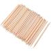 100 Pieces Orange Wood Sticks Nail Cuticle Stick for Pusher Remover Manicure Art Pedicure, 4.3 Inches