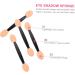 Hemoton 300 Pcs Double Ended Eyeshadow Brush Eyeshadow Stick Cosmetic Applicator Sponge Brush Dual-side Cosmetic Tool Eyeshadow Makeup Tool Double-sides Eye Brush Makeup Brush - Buy Online on GoSupps.com