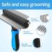 2-in-1 Undercoat Rake & Deshedding Brush for Large Dogs | Dematting Comb for Cats | Reduces Shedding by 95% - Buy Online on GoSupps.com