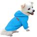 Hualisiji hooded sweater for dogs hoodie dog chihuahua sweater dog sweatshirt dog warm and light with a soft texture easy to wear and light colors (m blue) m blue